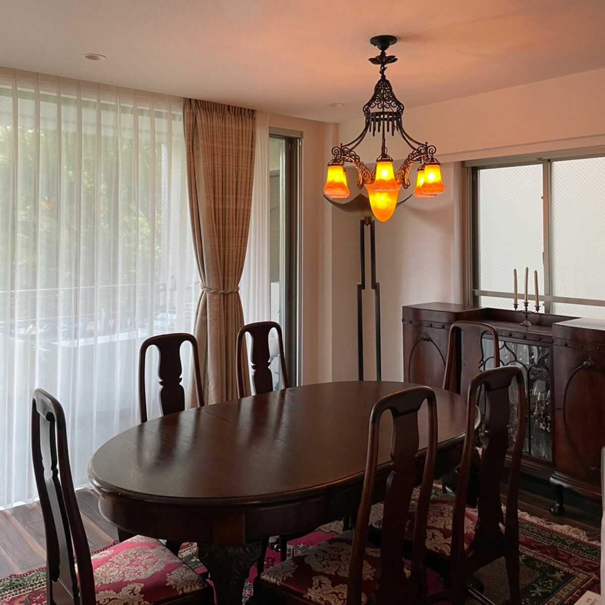 納品事例（ミューラー天吊灯4灯式＆7灯式） – WESTWOOD ANTIQUES