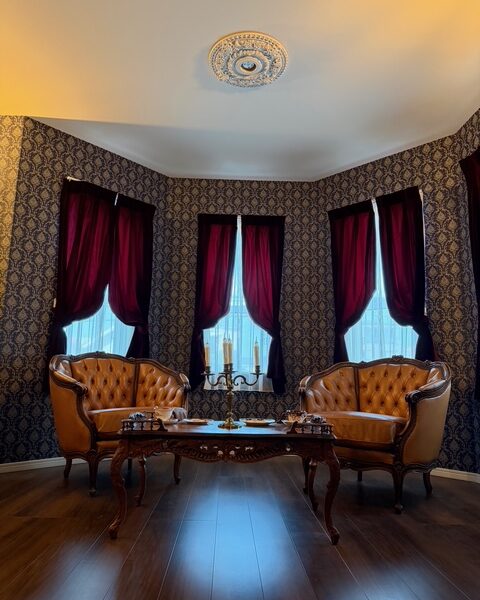 納品事例（シングル レザーソファ）